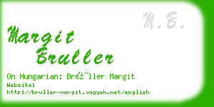 margit bruller business card